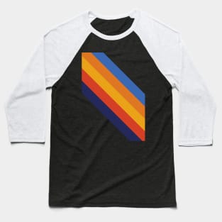 Retro 70s lines Baseball T-Shirt